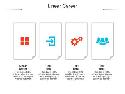 Linear career ppt powerpoint presentation summary slides cpb
