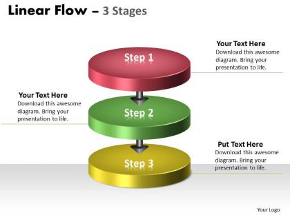 Linear flow colorful 3 stages 34