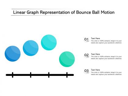 Linear graph representation of bounce ball motion