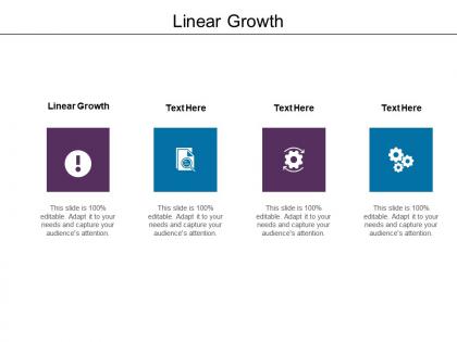 Linear growth ppt powerpoint presentation icon skills cpb