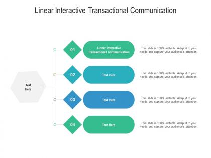 Linear interactive transactional communication ppt powerpoint presentation infographic template icons cpb