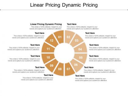 Linear pricing dynamic pricing ppt powerpoint presentation infographic template summary cpb