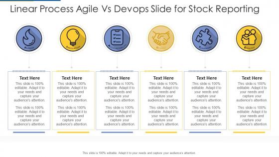 Linear Process Agile Vs Devops Slide For Stock Reporting Infographic Template