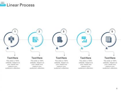 Linear process transforming human resource ppt brochure