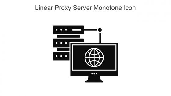 Linear Proxy Server Monotone Icon In Powerpoint Pptx Png And Editable Eps Format
