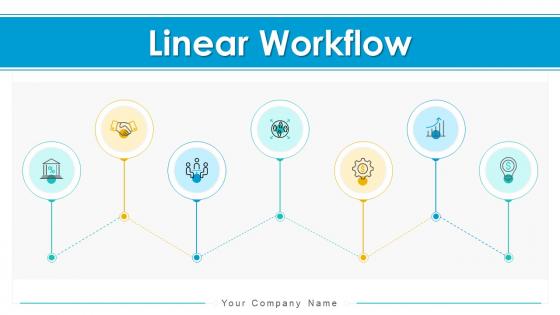 Linear workflow powerpoint ppt template bundles