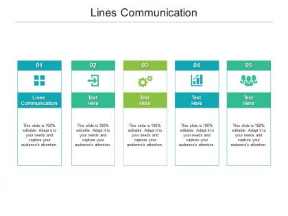 Lines communication ppt powerpoint presentation styles designs cpb