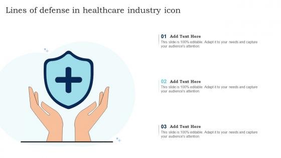 Lines Of Defense In Healthcare Industry Icon