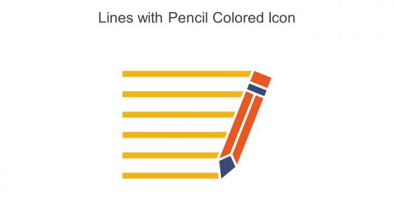 Lines With Pencil Colored Icon In Powerpoint Pptx Png And Editable Eps Format