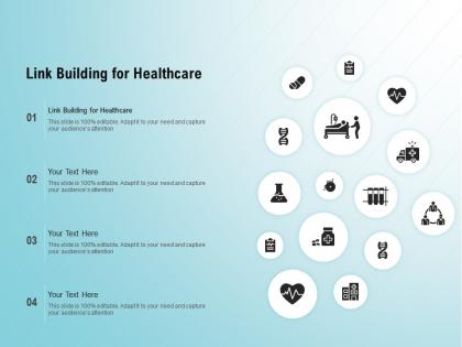 Link building for healthcare ppt powerpoint presentation model layouts