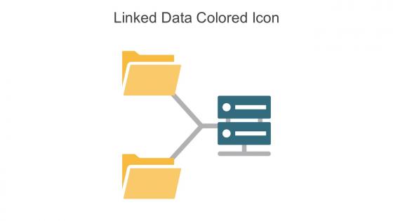 Linked Data Colored Icon In Powerpoint Pptx Png And Editable Eps Format