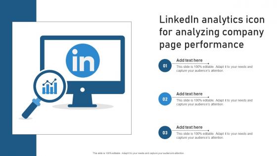 Linkedin Analytics Icon For Analyzing Company Page Performance