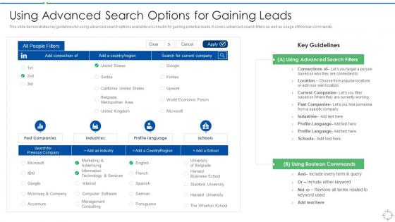 Linkedin Marketing Strategies To Grow Your Business Using Advanced Search Options For Gaining