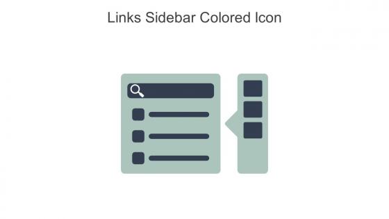 Links Sidebar Colored Icon In Powerpoint Pptx Png And Editable Eps Format