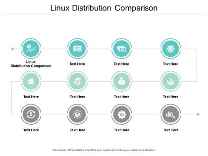 Linux distribution comparison ppt powerpoint presentation infographics design inspiration cpb