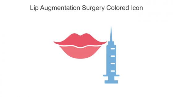 Lip Augmentation Surgery Colored Icon In Powerpoint Pptx Png And Editable Eps Format