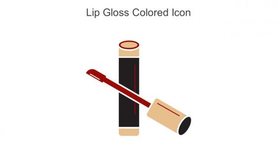 Lip Gloss Colored Icon In Powerpoint Pptx Png And Editable Eps Format