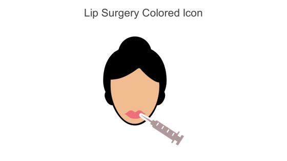 Lip Surgery Colored Icon In Powerpoint Pptx Png And Editable Eps Format