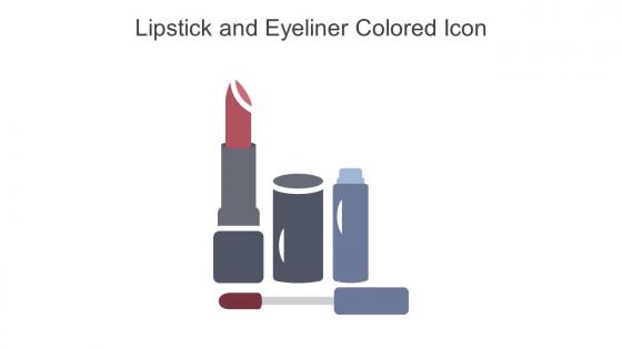 Lipstick And Eyeliner Colored Icon In Powerpoint Pptx Png And Editable Eps Format