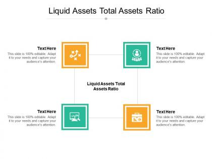 Liquid assets total assets ratio ppt powerpoint presentation styles ideas cpb