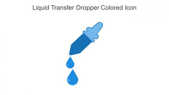 Liquid Transfer Dropper Colored Icon In Powerpoint Pptx Png And Editable Eps Format