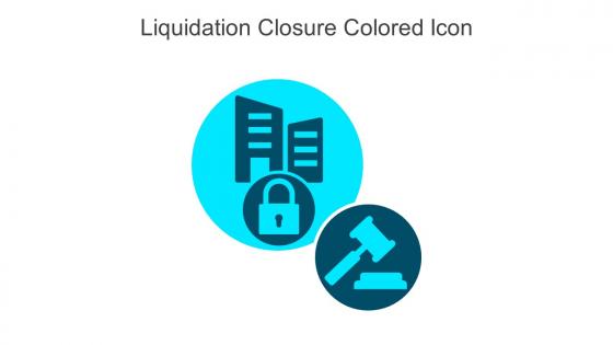Liquidation Closure Colored Icon In Powerpoint Pptx Png And Editable Eps Format