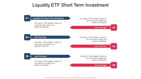 Liquidity ETF Short Term Investment In Powerpoint And Google Slides CPB
