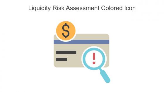 Liquidity Risk Assessment Colored Icon In Powerpoint Pptx Png And Editable Eps Format