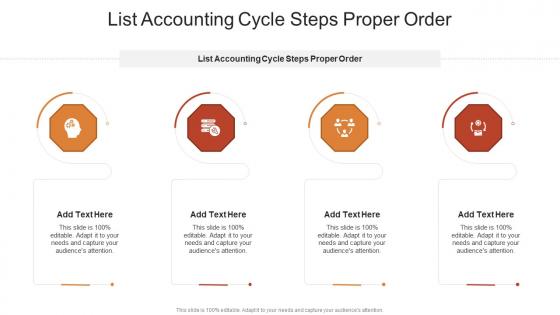 List Accounting Cycle Steps Proper Order In Powerpoint And Google Slides Cpb