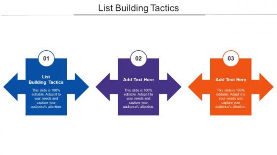 List Building Tactics Ppt Powerpoint Presentation Portfolio Show Cpb