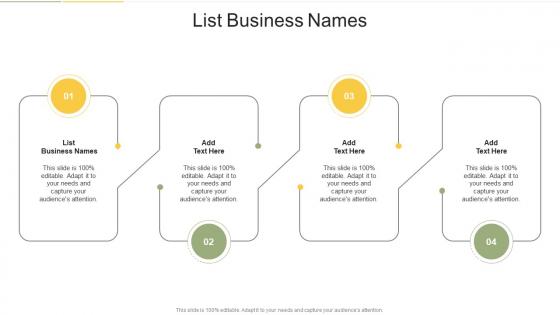 List Business Names In Powerpoint And Google Slides Cpb