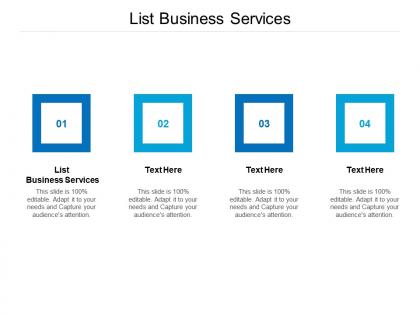 List business services ppt powerpoint presentation infographics maker cpb