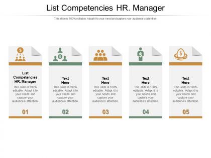 List competencies hr manager ppt powerpoint presentation icon backgrounds cpb