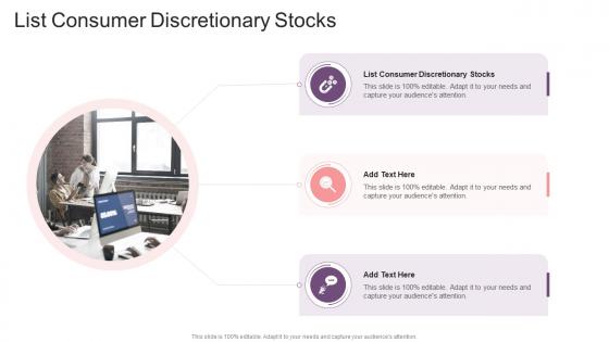 List Consumer Discretionary Stocks In Powerpoint And Google Slides Cpb