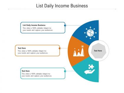 List daily income business ppt powerpoint presentation inspiration gallery cpb