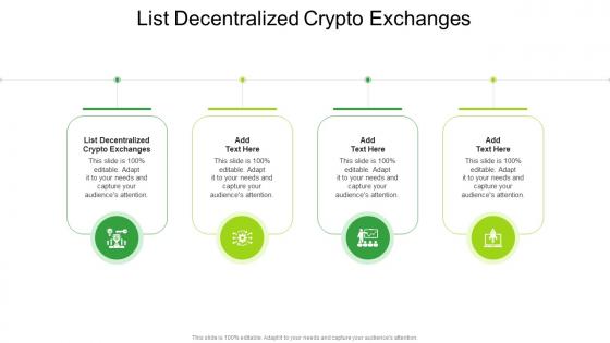 List Decentralized Crypto Exchanges In Powerpoint And Google Slides Cpb