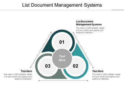 List document management systems ppt powerpoint presentation slides graphics cpb