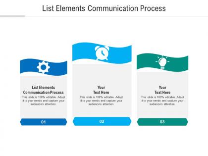 List elements communication process ppt powerpoint presentation gallery styles cpb