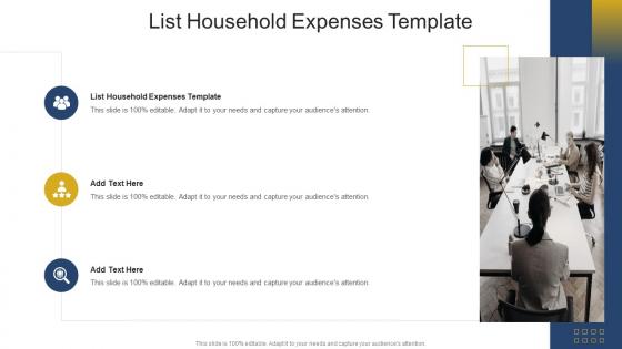List Household Expenses Template In Powerpoint And Google Slides Cpb