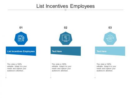 List incentives employees ppt powerpoint presentation file templates cpb