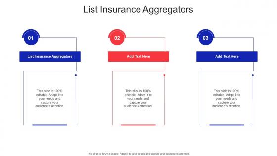 List Insurance Aggregators In Powerpoint And Google Slides Cpb