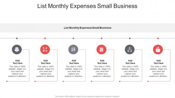 List Monthly Expenses Small Business In Powerpoint And Google Slides Cpb