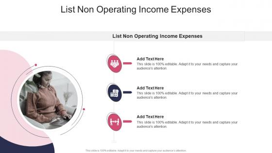List Non Operating Income Expenses In Powerpoint And Google Slides Cpb