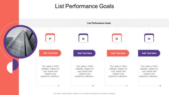 List Performance Goals In Powerpoint And Google Slides Cpb