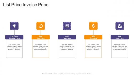 List Price Invoice Price In Powerpoint And Google Slides Cpb