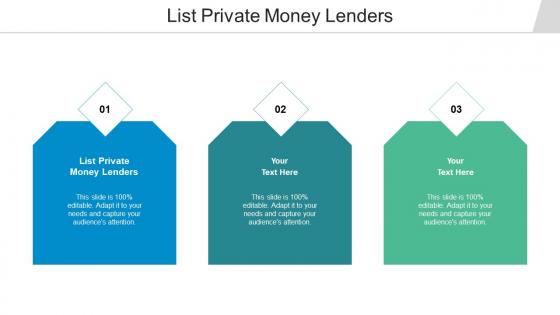 List private money lenders ppt powerpoint presentation pictures templates cpb