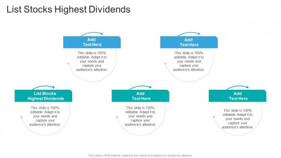 List Stocks Highest Dividends In Powerpoint And Google Slides Cpb