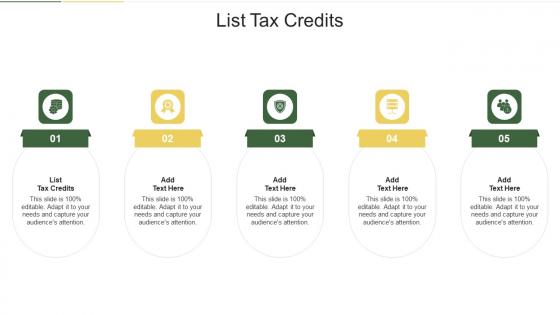 List Tax Credits In Powerpoint And Google Slides Cpb