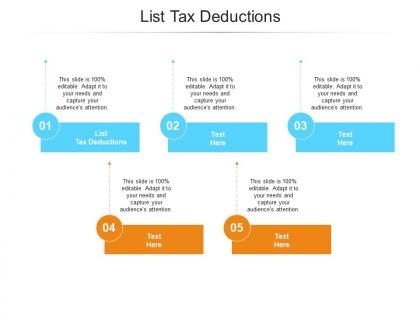 List tax deductions ppt powerpoint presentation show gridlines cpb