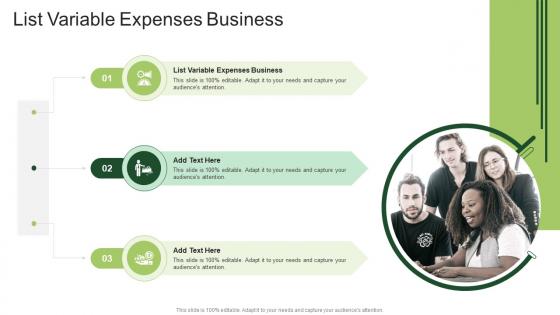 List Variable Expenses Business In Powerpoint And Google Slides Cpb